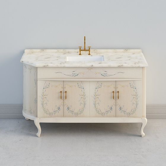 Classic Bathroom Vanity 3D model