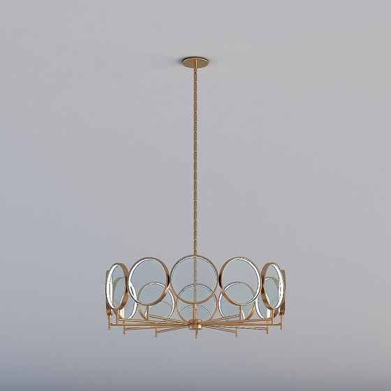 Circle Symphony Pendant Light 3D model