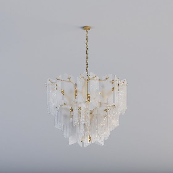 Elegant Modern Chandelier 3D model