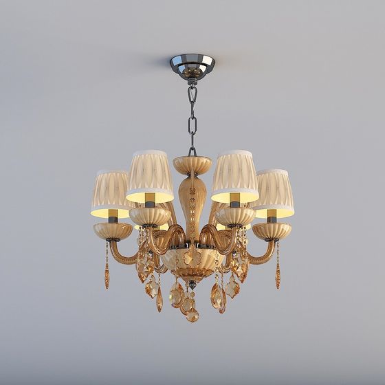 Sophisticated Dreamlike Chandelier 3D model