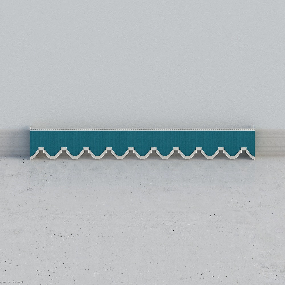 Tête de rideau à vagues d'eau