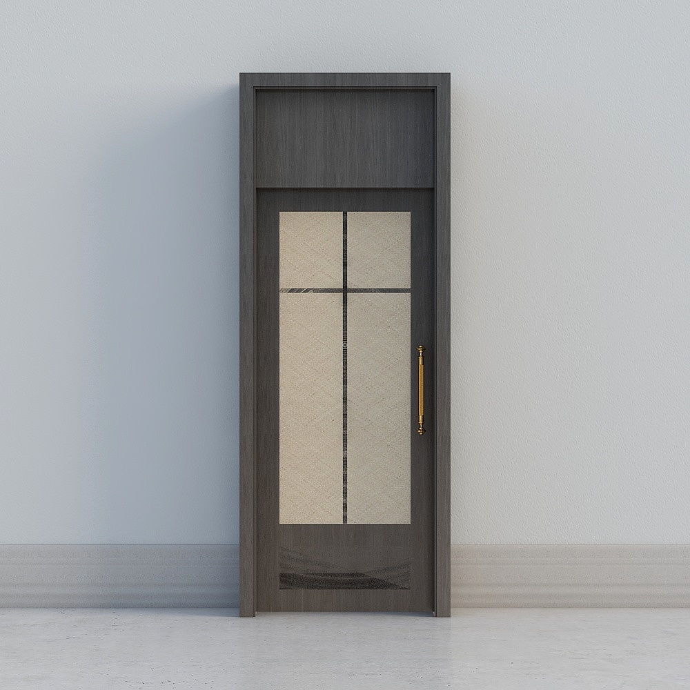 classic grey windowed high door