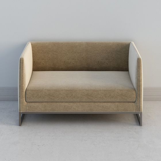 Urban Comfort Low-Poly Sofa 3D model
