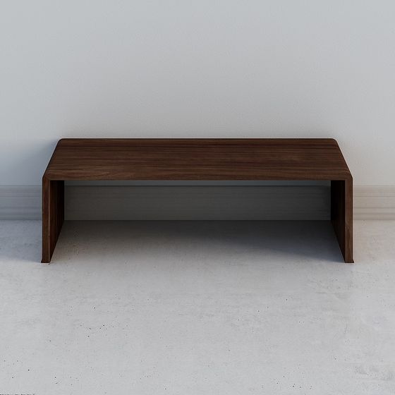 Minimalist Urban Bench 3D Model for Creative Spaces