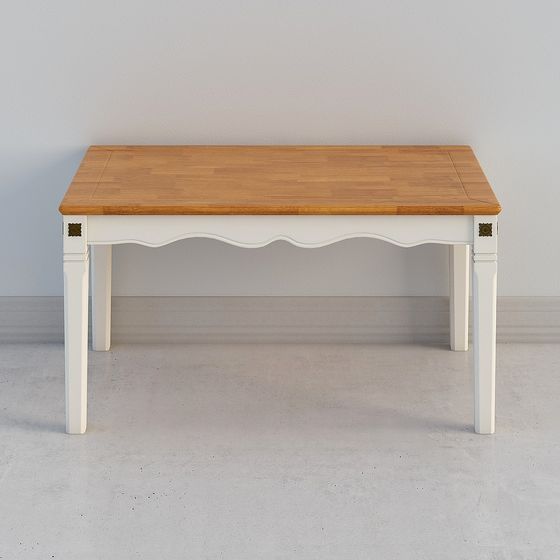 Chic Vintage Coffee Table 3D model for Modern Interiors