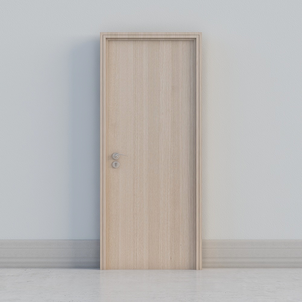 minimal wooden door
