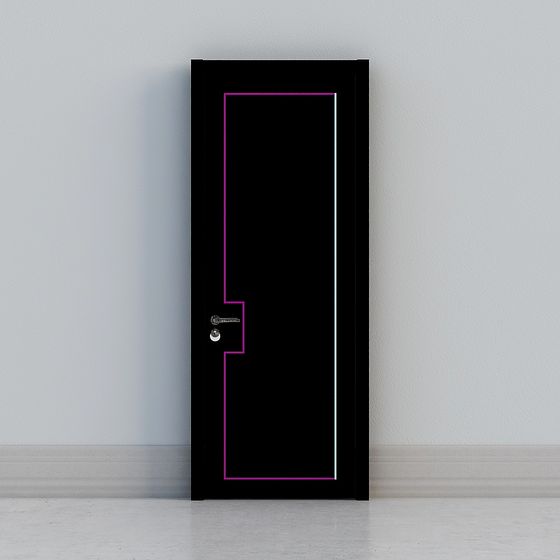Futuristic Door 3D model with Unique Design