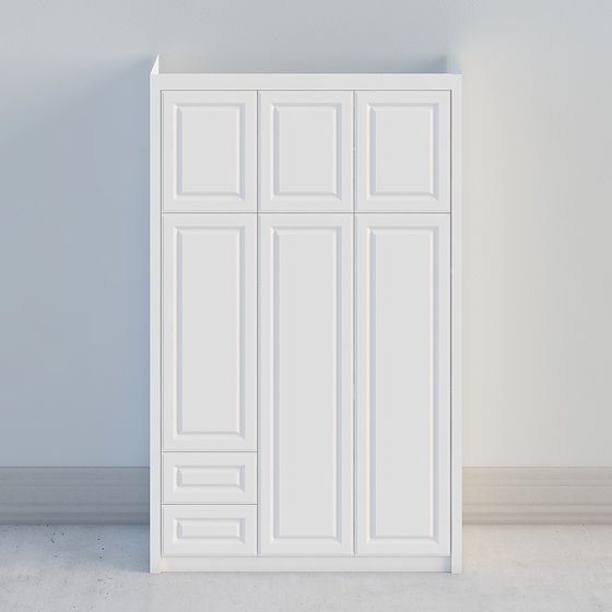 Classic Wardrobe 3D model for Modern Interiors