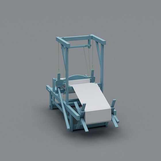 Large Textile Machine 3D Model