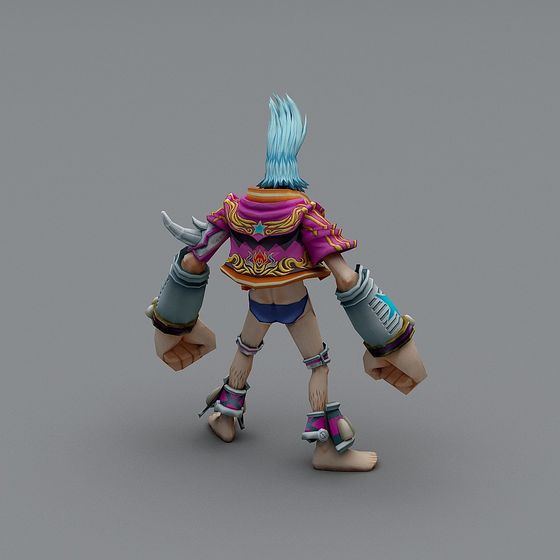 Wind Dancer 3D model - Vibrant Adventure Character