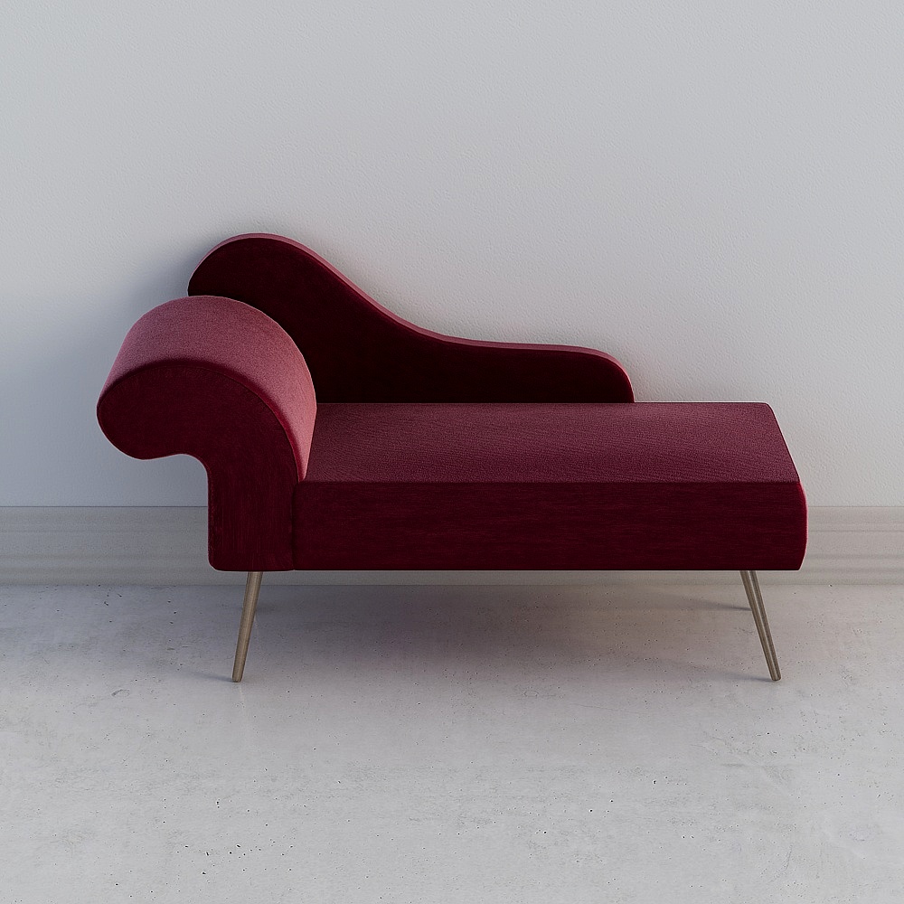 Sleek Lounge Chair 3D model for Modern Interiors