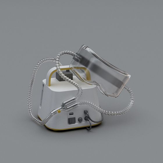 Realistic Breathing Machine 3D Model for Creative Projects