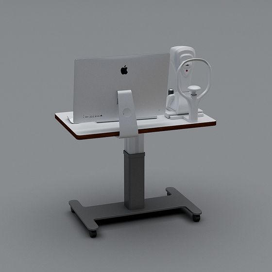 Low-Polygon 3D Table and Chair Set Model