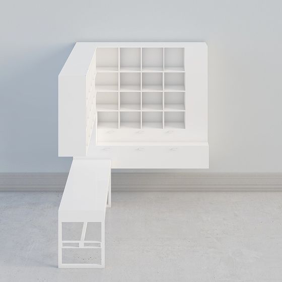 Urban Storage Bench 3D model