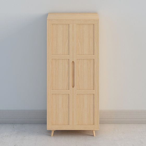 Wooden Storage Cabinet 3D model