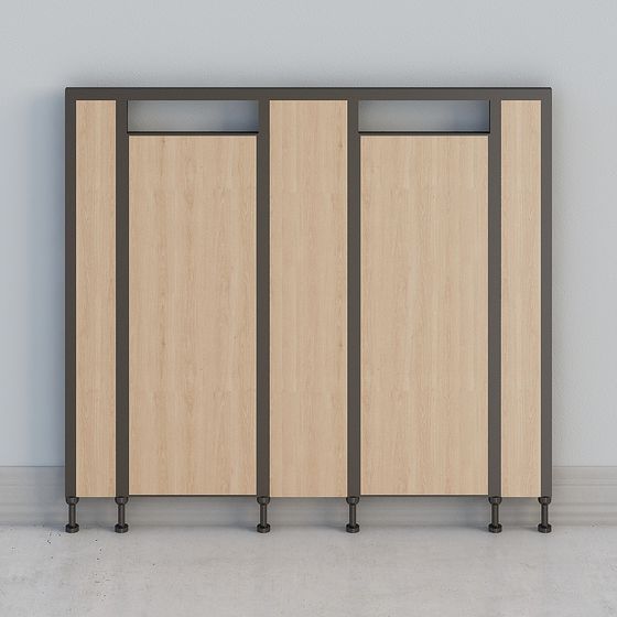 Bathroom Partition Toilet 3D Model for Public Spaces
