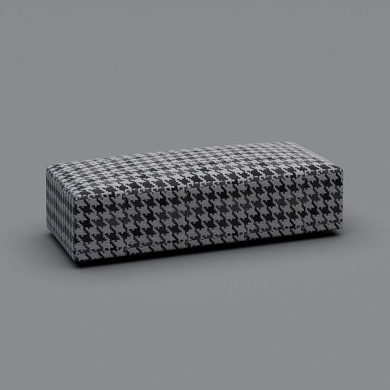 Stylish Minimalist Sofa Bench 3D model