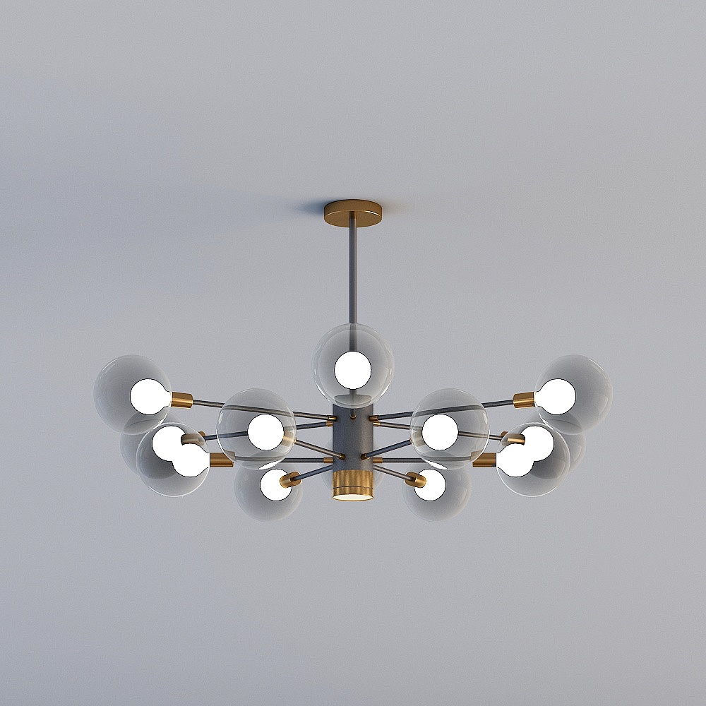 Elegant Modern Pendant Light 3D model