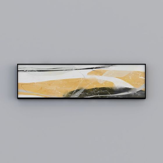 Low Poly Abstract Picture Frame 3D Model