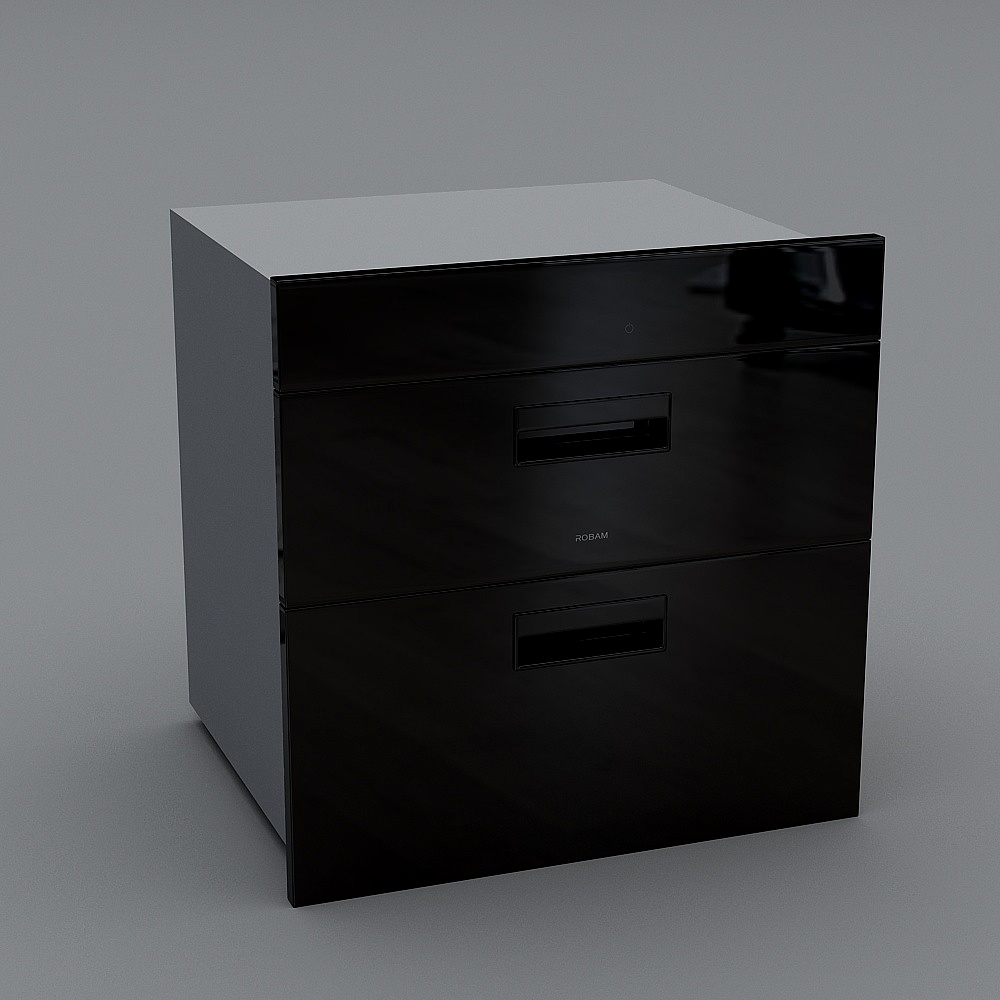 Stylish Urban Filing Cabinet 3D model