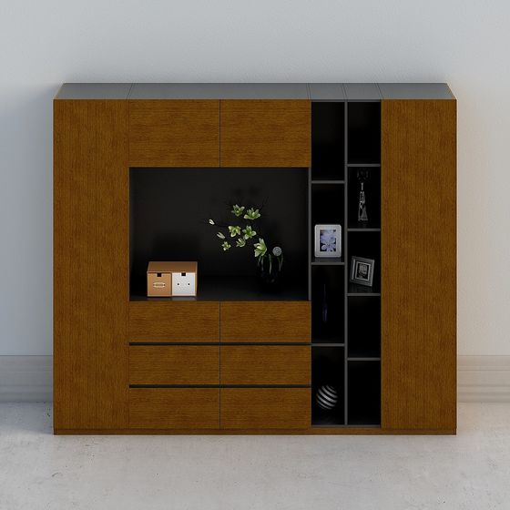 Urban Window Storage Cabinet 3D model