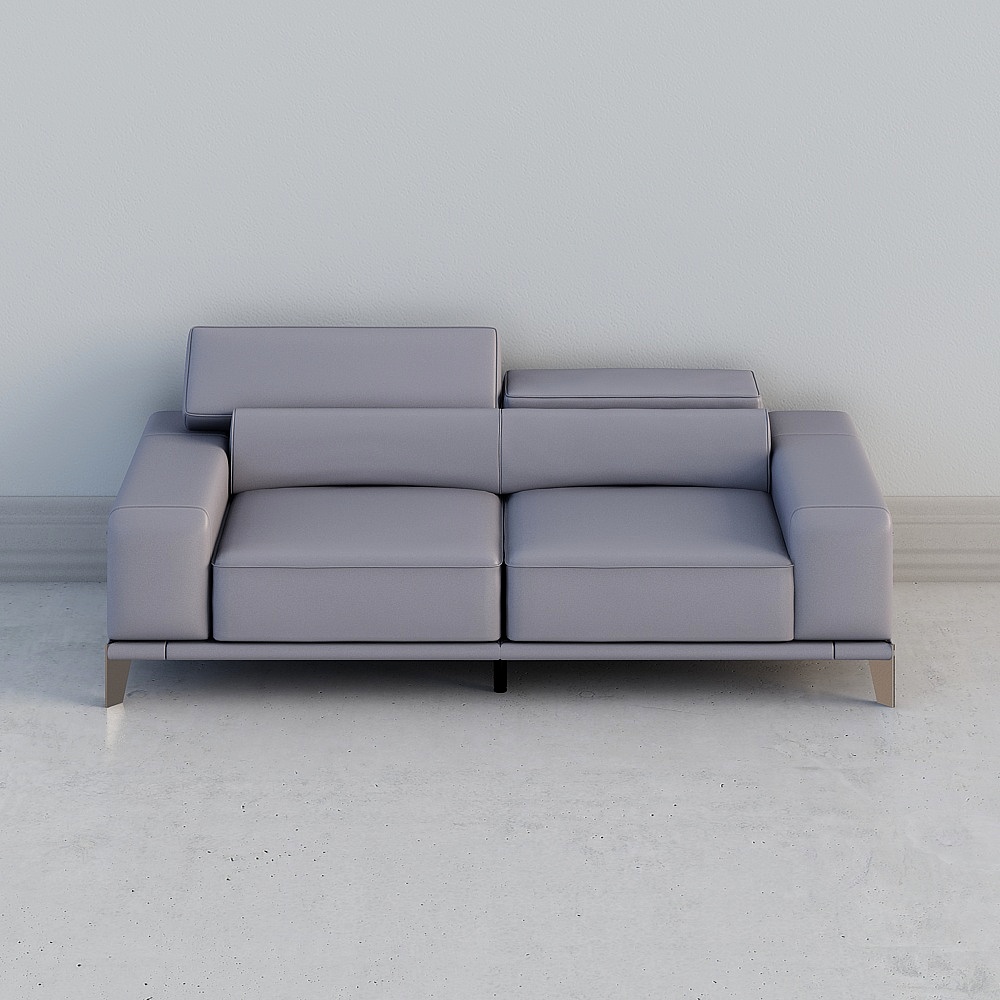 Living room _B803_ sofa (3 people) - ocean gray