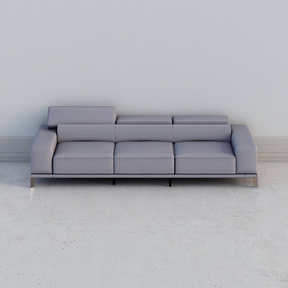Living room _B803_ sofa (4 people) - ocean gray