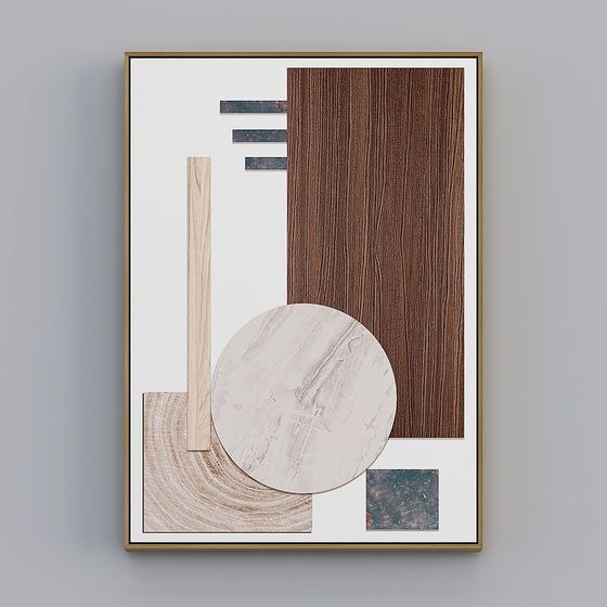 Abstract Geometric Frame 3D model for Creative Projects