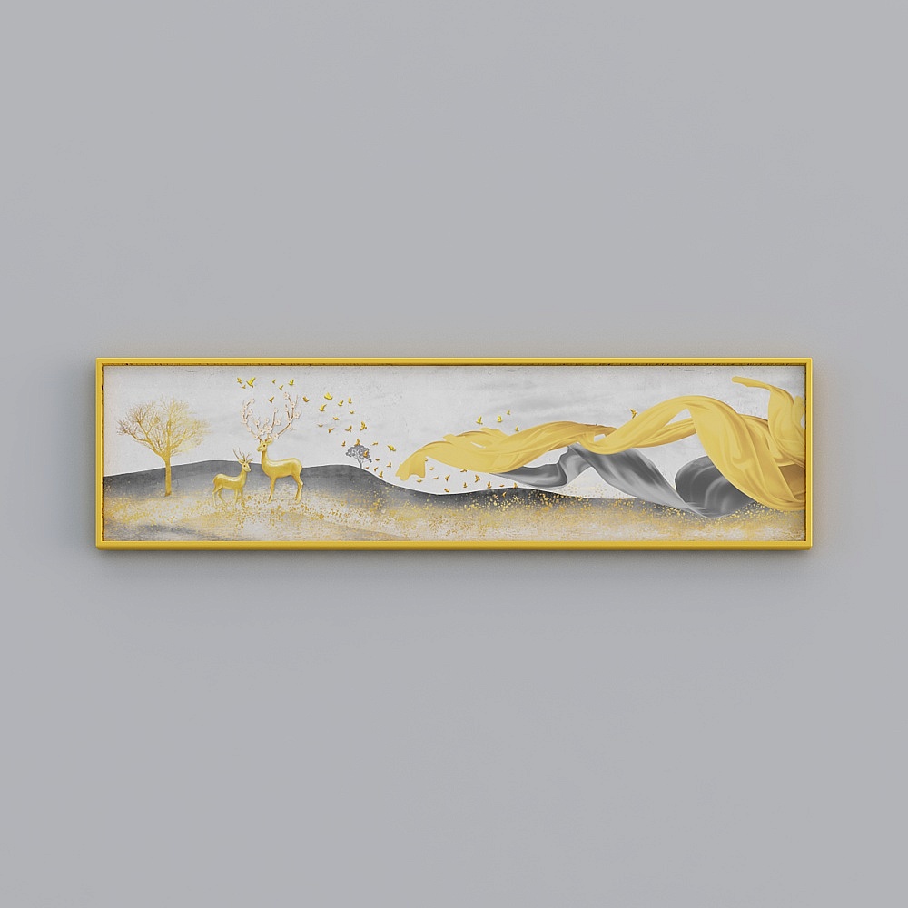 Gomech - Simple Modern - A-15522 - Animal Pattern Decorative Painting