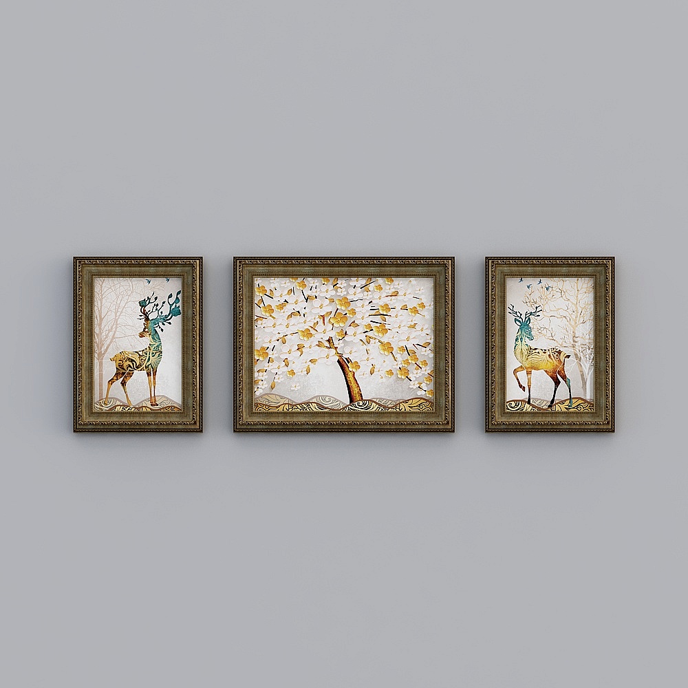 Dreamlike Low-Polygon Nature Art Gallery 3D Model