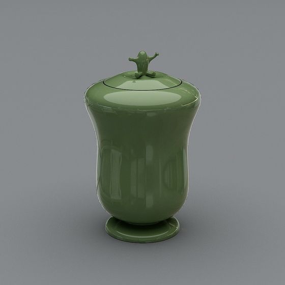 Vintage Style Storage Jar 3D Model