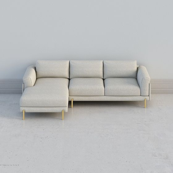 Canapé "Living_E601 (angle, gauche)