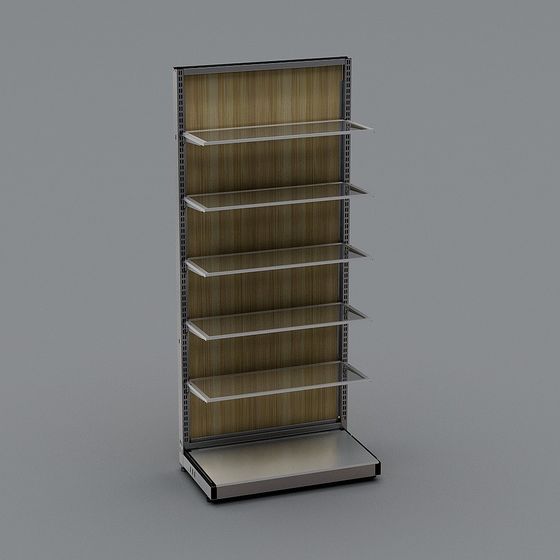 Modern Low-Polygon Shelf 3D model