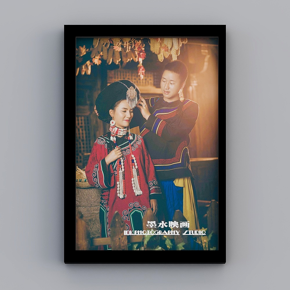 Vertical hanging painting