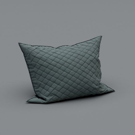 Stylish Low-Poly Pillow 3D Model for Creative Projects