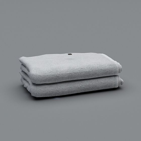 Stacked Towels 3D model