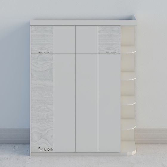 Urban Corner Bookshelf 3D model