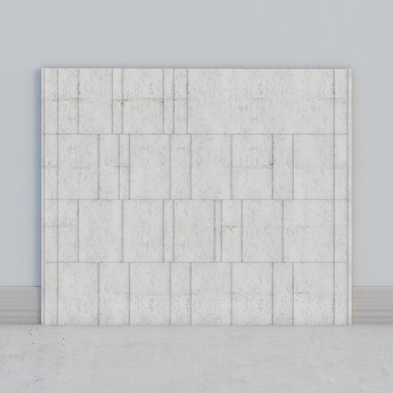 Urban Grid Low-Poly Wall Panel 3D model for Modern Designs