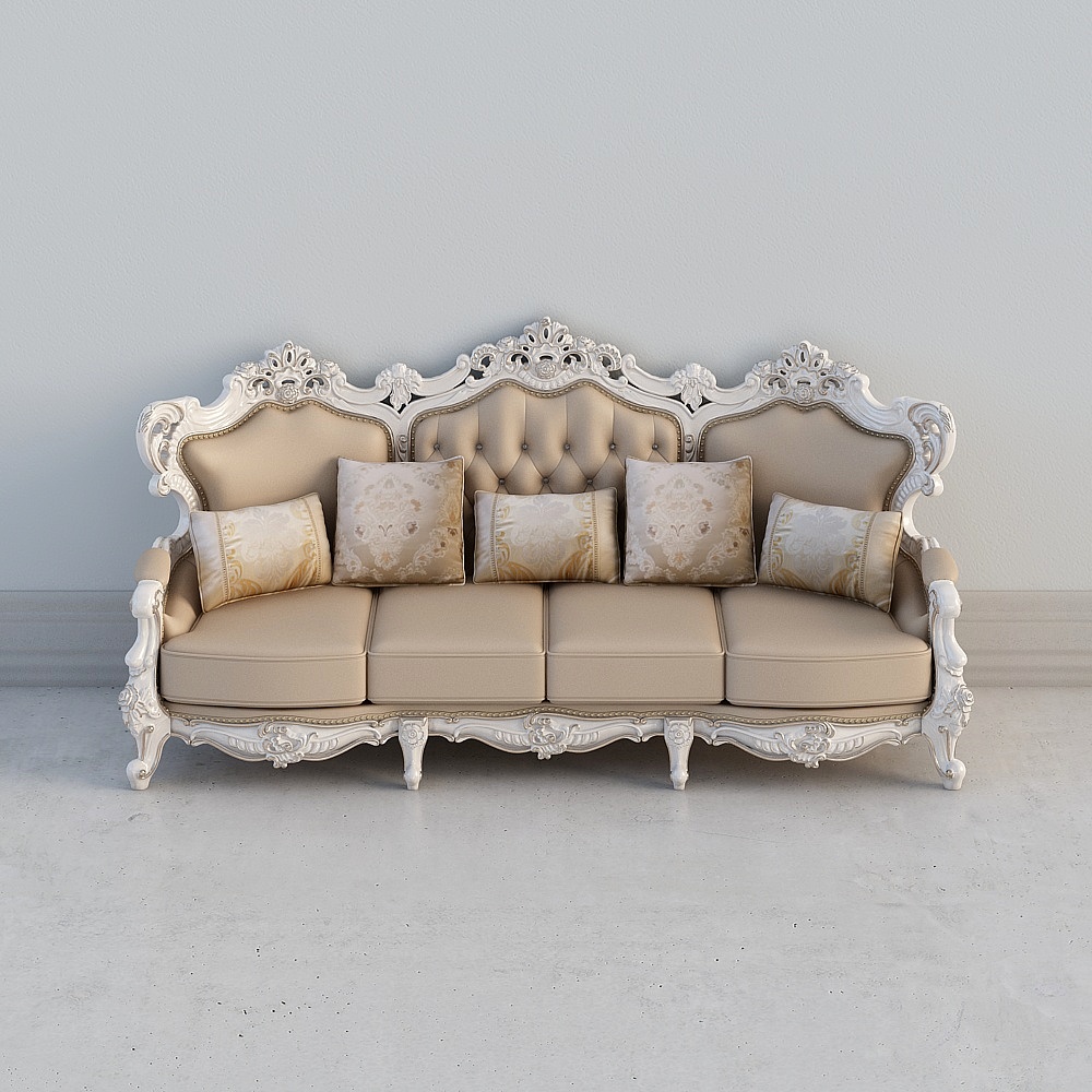 French Royal Court -928-Triple Sofa