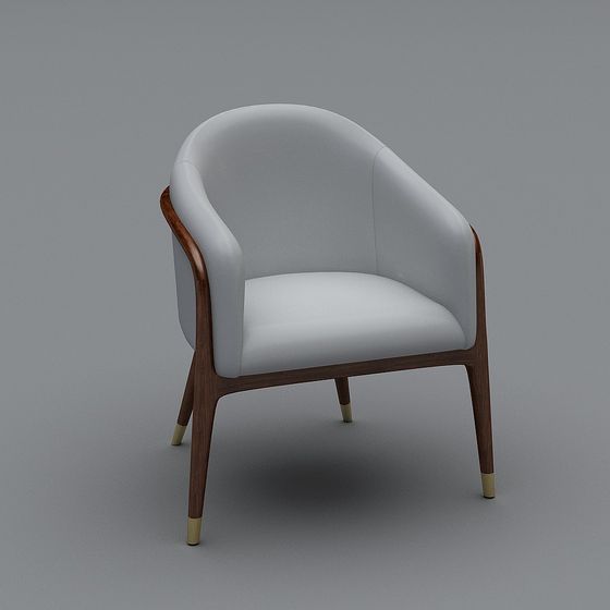 Elegant Low-Poly Chair 3D model