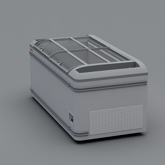 Modern Industrial Refrigerator 3D model