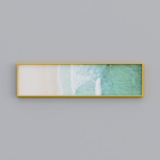 Wave Frame 3D model for Coastal Aesthetics