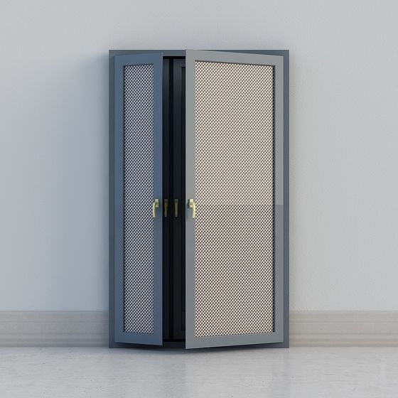 Urban Mesh Door 3D model for Modern Spaces