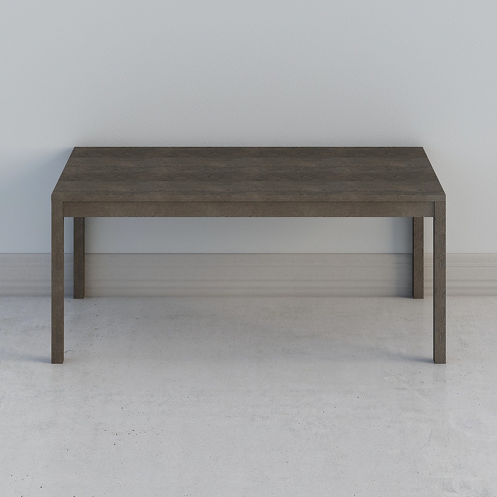 Solid wood dark dining table