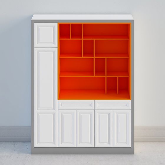 Dynamic Low-Poly 3D Bookcase Model for Innovative Spaces