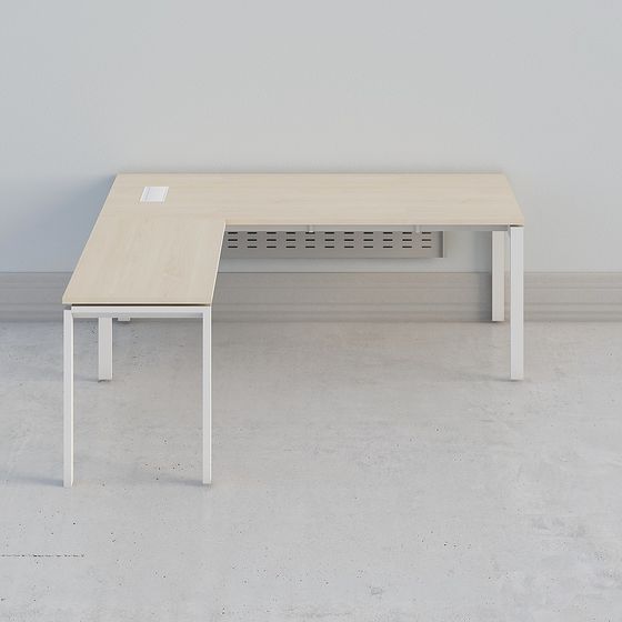 L-Shaped Office Desk 3D model for Modern Aesthetics