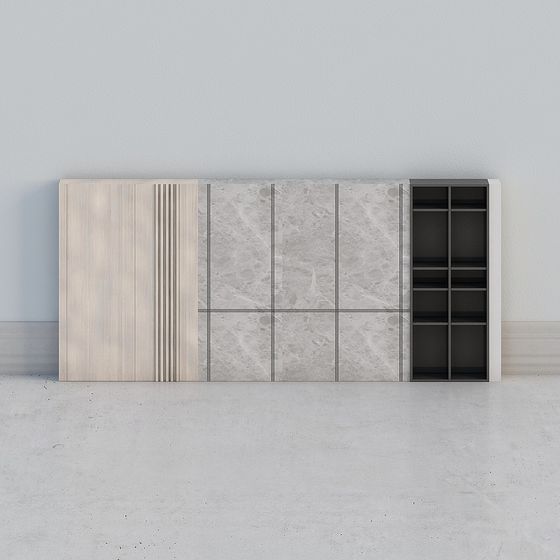 Urban Bookshelf 3D model for Creative Spaces