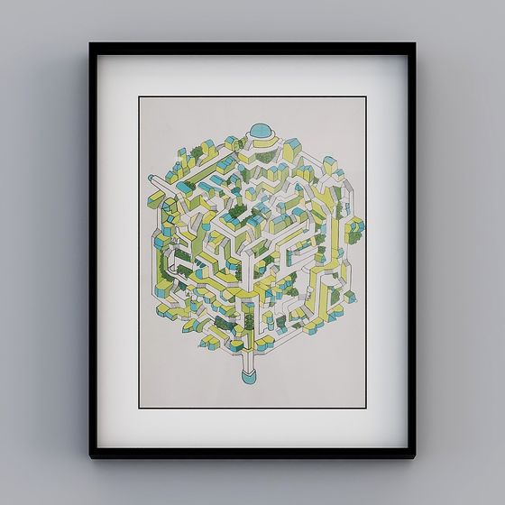 Futuristic Smart City 3D model