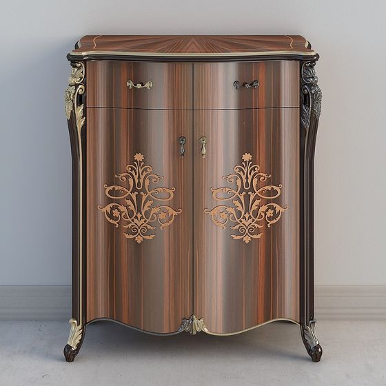 Vintage Storage Cabinet 3D model