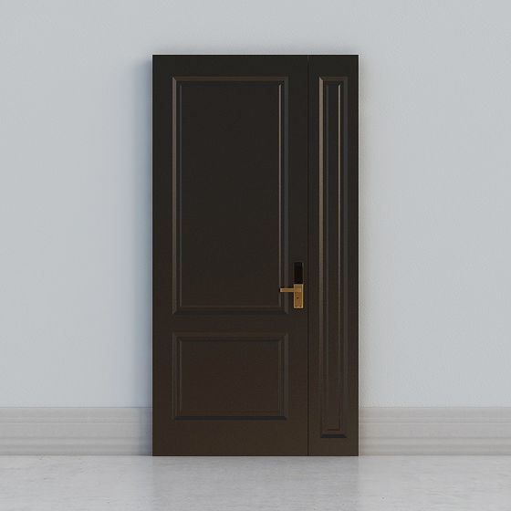 Classic Wooden Door 3D model
